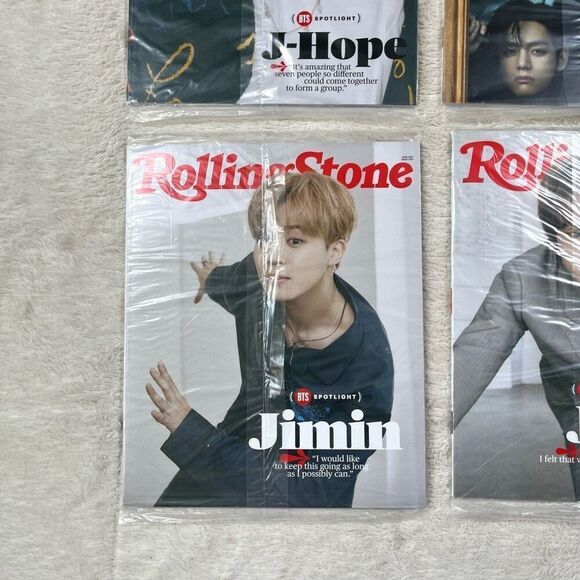 NEW Rolling Stone BTS J-Hope Jin Jimin Magazine Lot of 4 Collectors - Picture 4 of 5